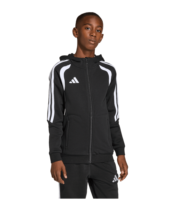 adidas Tiro 26 League Kapuzenjacke Kids Schwarz - schwarz