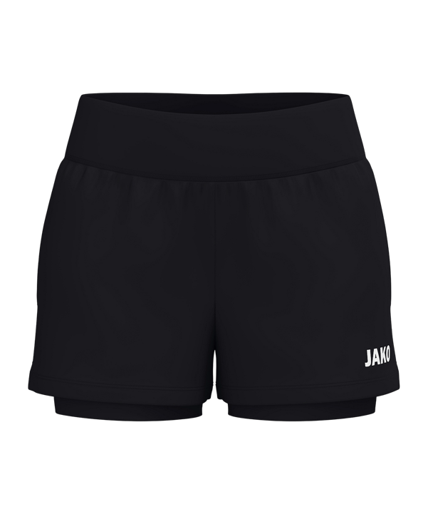 JAKO 2in1 One Short Damen Schwarz F800 - schwarz
