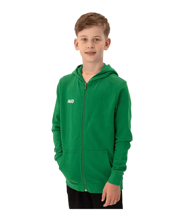 JAKO Base Veste à capuche Enfants Vert C006 - vert