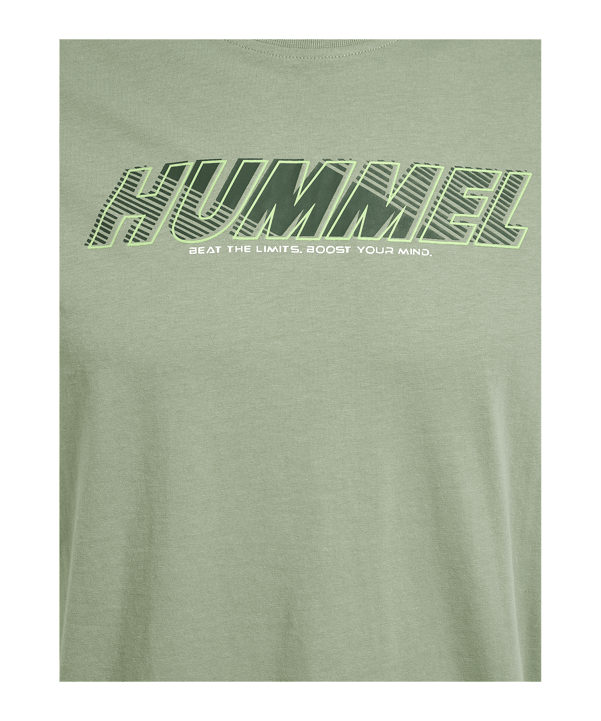 Hummel Te Effort Cotton T-Shirt Grün F6092 - gruen