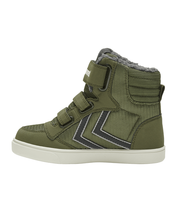hummel Stadil Super Poly Boot Mid Recycle Sneaker Kids Grün F6086 - gruen