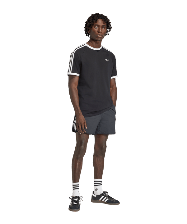 adidas Originals 3 Stripes T-Shirt Schwarz - schwarz