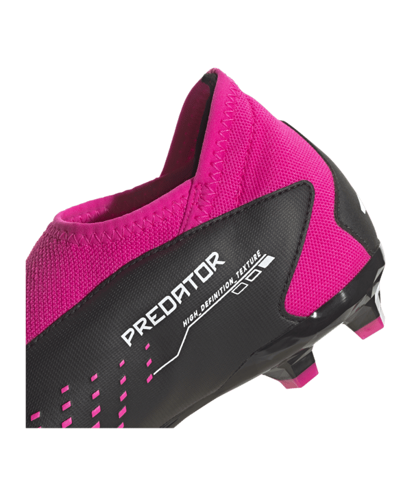 adidas Predator Accuracy.3 LL FG Own Your Football Kids Schwarz Weiss Pink - schwarz