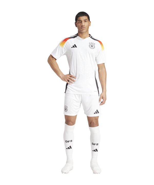 adidas DFB Deutschland Short Home EM 2024 Weiss - weiss