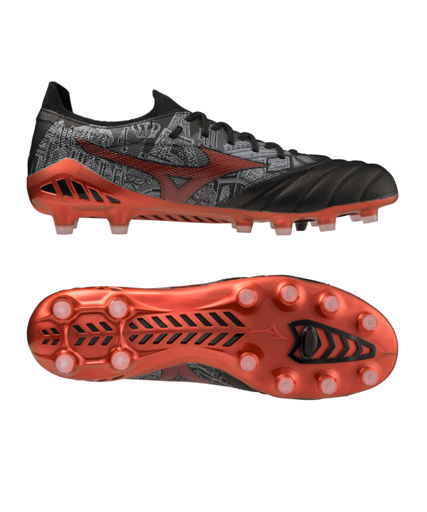 Mizuno Morelia Neo III FG Sergio Ramos 4 Schwarz Rot F04 - schwarz