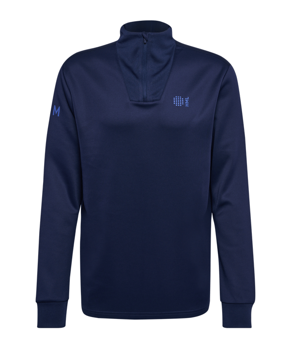 Hummel hmlCOURT HalfZip Sweatshirt Blau F7026 - blau