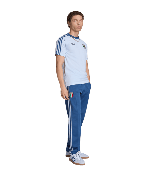 adidas FIGC Italien Originals T-Shirt Blau - blau