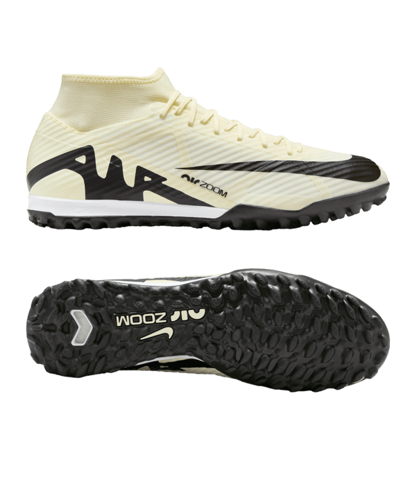 Nike Air Zoom Mercurial Superfly IX Academy TF Mad Ready Beige Schwarz F700 - beige