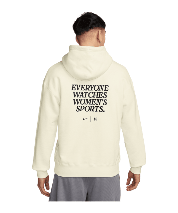 Nike Everyone Watches Womens Sports Hoody Beige F133 - beige