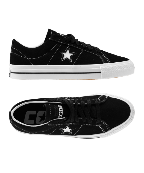Converse One Star Pro Ox Schwarz - schwarz