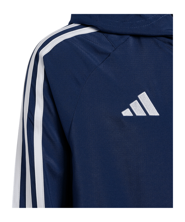 adidas Tiro 24 Windbreaker Kids Blau Weiss - blau