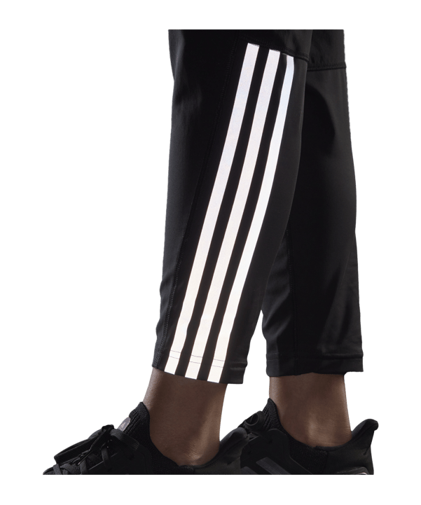 adidas Run Icons 3-Stripes Wind Running Pants Black - schwarz