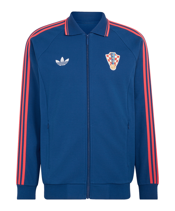 adidas Croazia Anthem Giacca Blu - blu