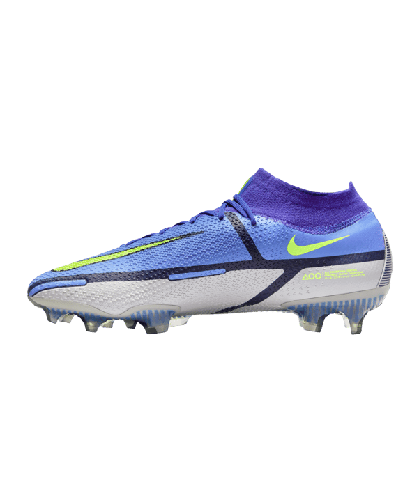 Nike Phantom GT2 Recharge Elite DF FG Blau Gelb Grau F570 - blau