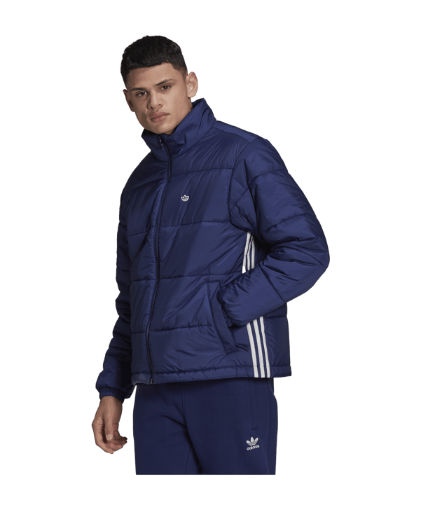 adidas Originals Padded Stand Puffer Jacke Blau - blau