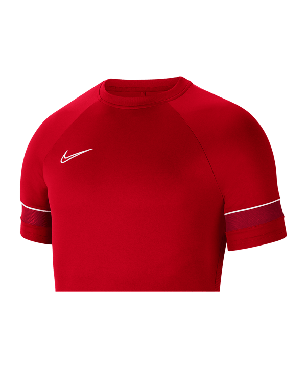 Nike Academy 21 T-Shirt Kids Rot Weiss F657 - rot