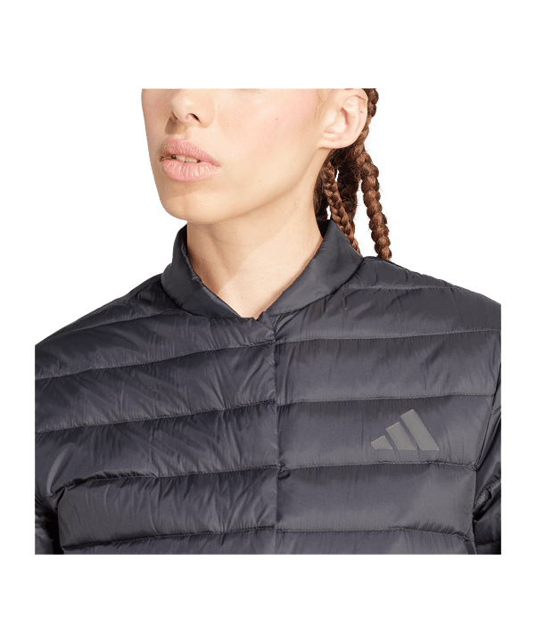 adidas Helionic Light Down Jacke Damen Schwarz - schwarz