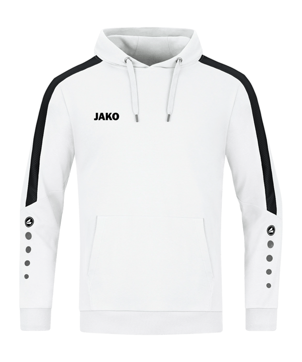 JAKO Power Hoody Kids Weiss Schwarz F000 - weiss