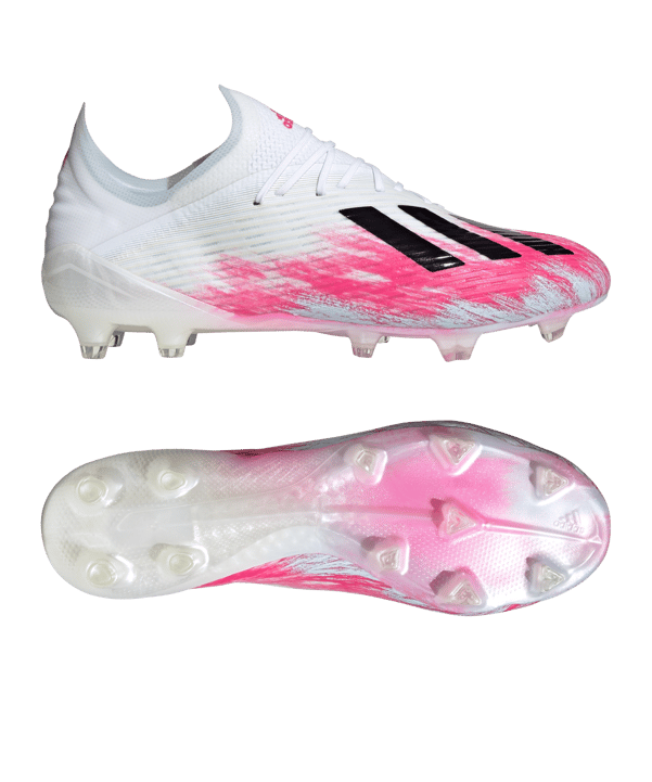 adidas X Uniforia 19.1 FG Weiss Pink - weiss