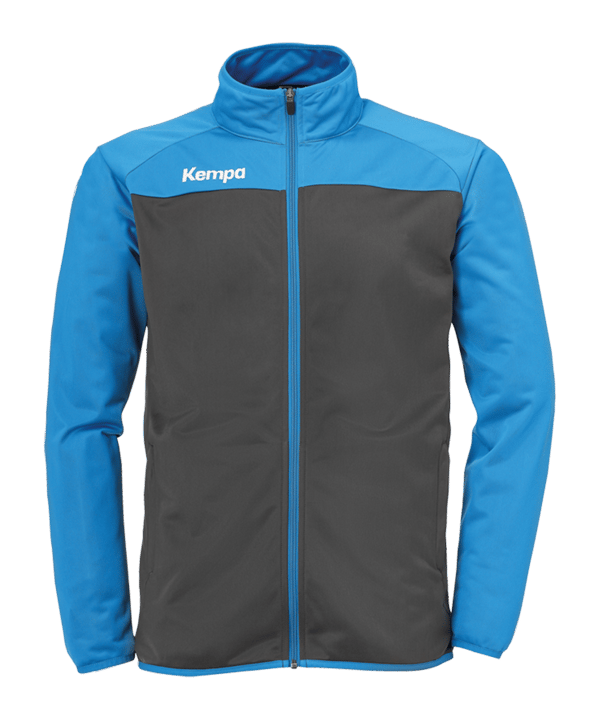 Kempa Prime Polyesterjacke Kids Grau Blau F02 - grau
