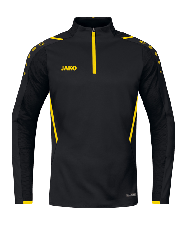 JAKO Challenge Ziptop Schwarz Gelb F803 - schwarz