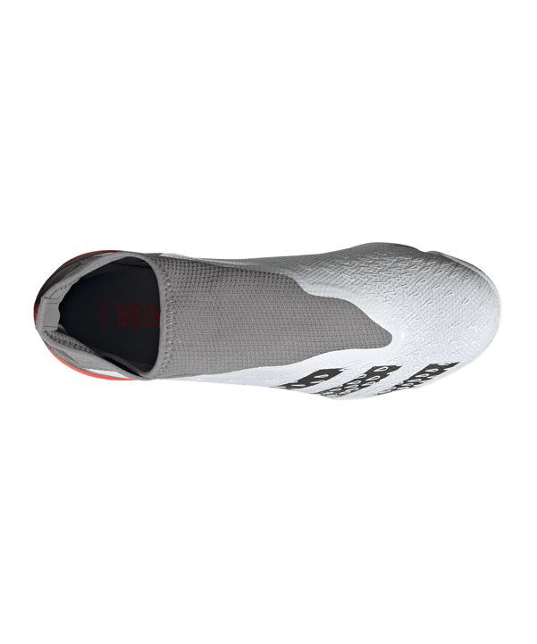 adidas Predator FREAK.3 LL IN White Spark Weiss Grau Rot - weiss