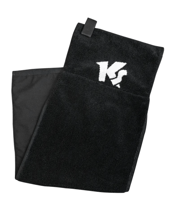 KEEPERsport 30cm x 80+15cm Handtuch Schwarz F0118 - schwarz