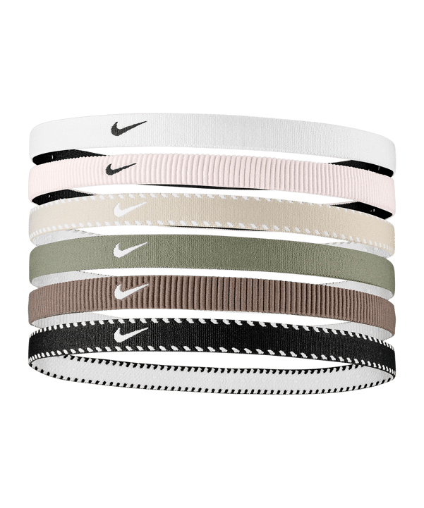Nike Flex Classic 6PK Fascia per capelli Bílá C111 - bianco