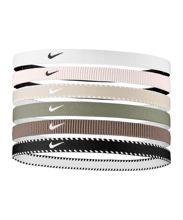 Nike Flex Classic 6PK Fascia per capelli Bílá C111 - bianco