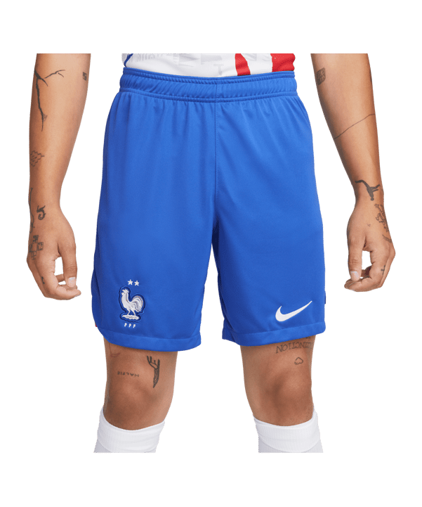 Nike Frankreich Short Away WM 2022 Blau Weiss F480 - blau