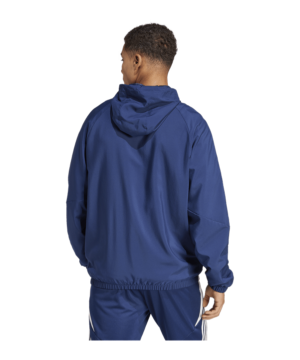 adidas Tiro 24 Windbreaker Blau Weiss - blau