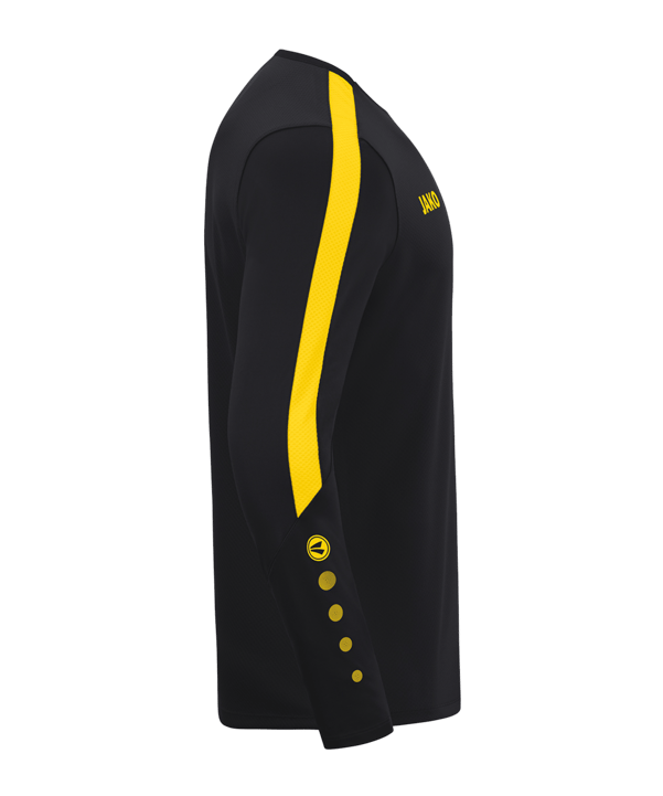 JAKO Power Sweatshirt Kids Schwarz Gelb F803 - schwarz