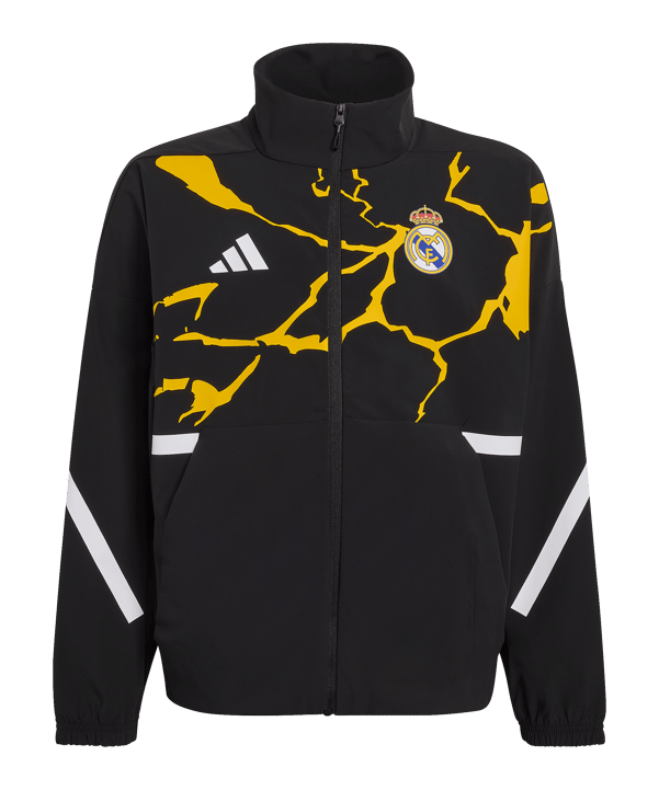 adidas Real Madrid Avengers Anthem Jacke Kids Schwarz - schwarz