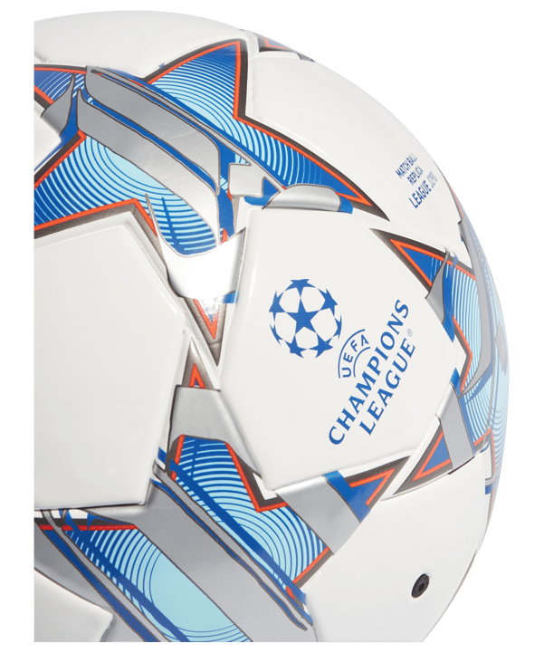 adidas UCL League Lightball 290g Weiss Silber Blau - weiss