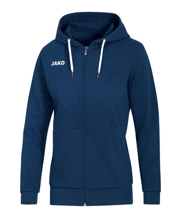 JAKO Base Giacca con cappuccio Donna Blu C009 - blu