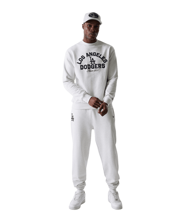 New Era MLB Heritage Oversized Los Angeles Dodgers Sweatshirt Grau - grau