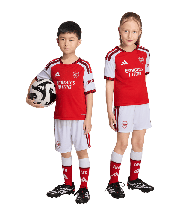 adidas FC Arsenal London Trikot Set Home 2026/2027 Kids Rot - rot