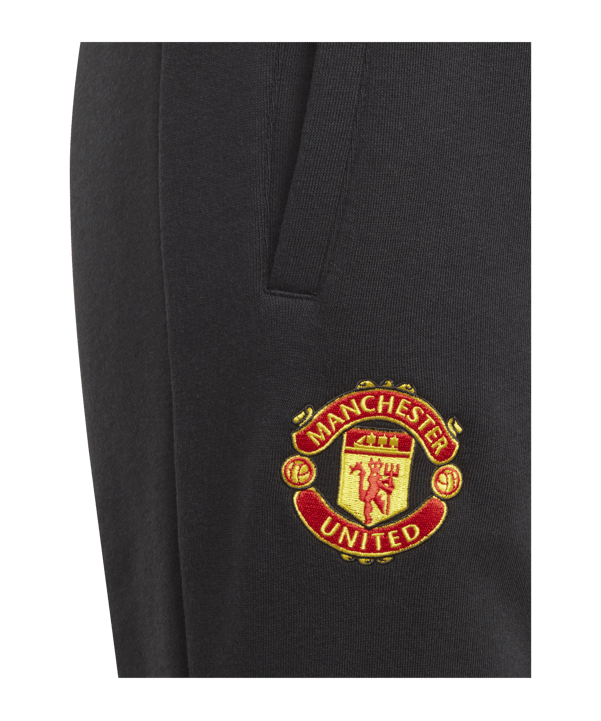 adidas Manchester United Hose Kids Schwarz - schwarz