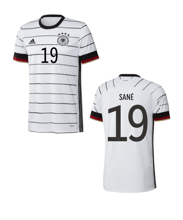 adidas DFB Deutschland Trikot Home EM 2020 Sane Kids - weiss
