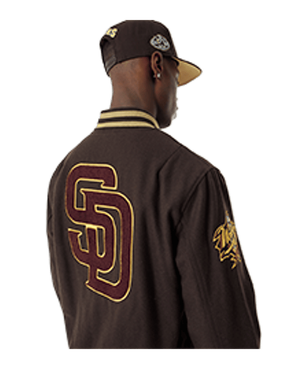 New Era MLB San Diego Padres Varsity Jacke Braun - braun