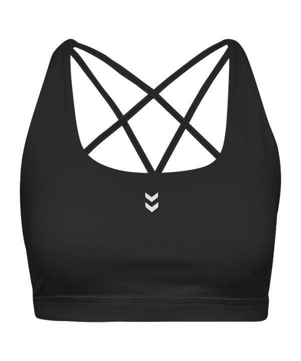 Hummel Hiit Impact Strap Sport-BH Damen Schwarz F2001 - schwarz