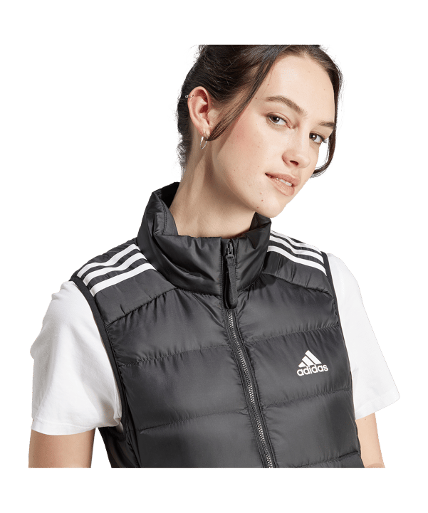 adidas Essentials 3-Stripes Weste Damen Schwarz - schwarz