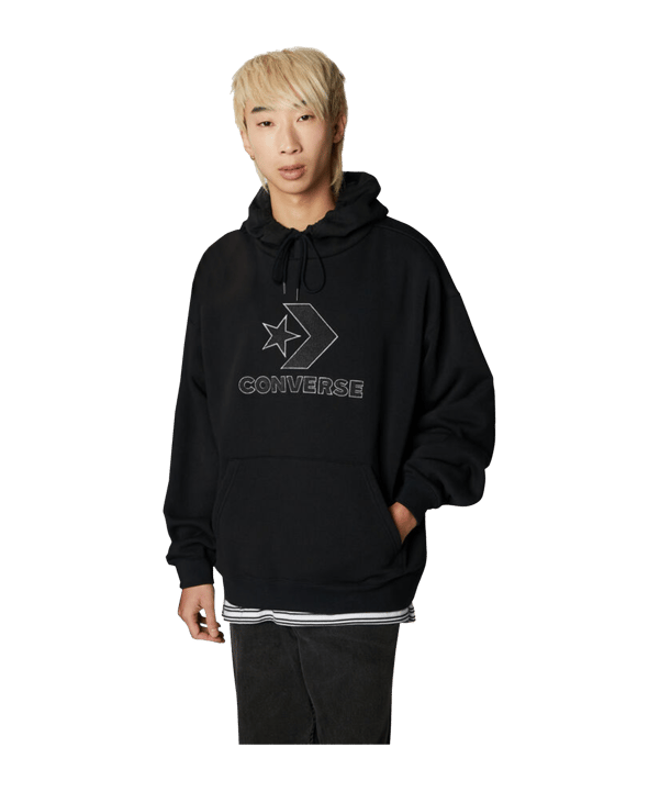 Converse Large Logo Star Chevron Hoody F001 - schwarz