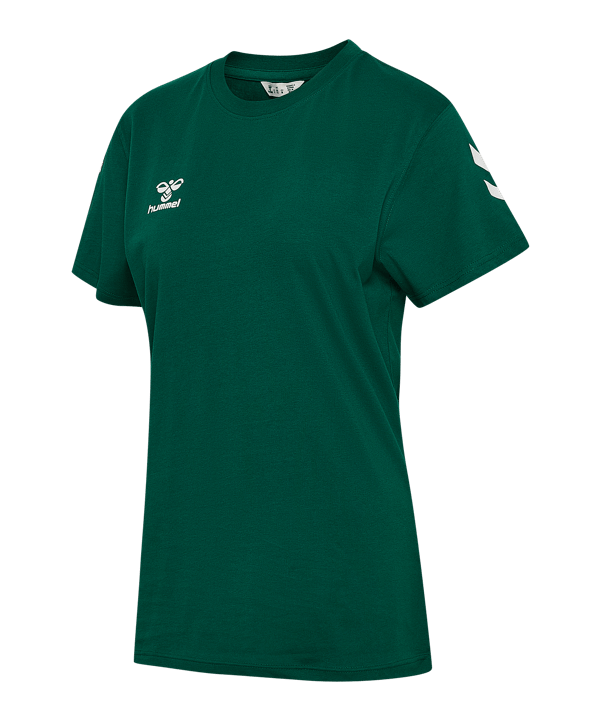 Hummel Go 2.0 Chevron T-Shirt Damen Grün F6140 - gruen