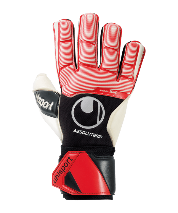 uhlsport Absolutgrip Classic Torwarthandschuhe Schwarz Rot F01 - schwarz