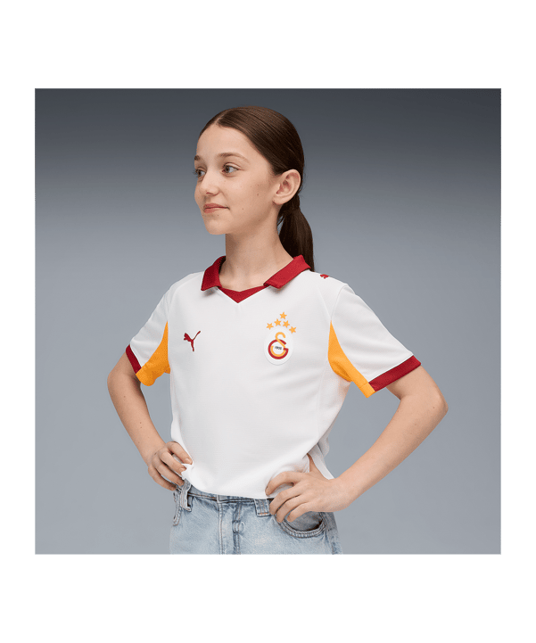 PUMA Galatasaray Istanbul Shirt Away 2025/2026 Kids Wit K02 - wit