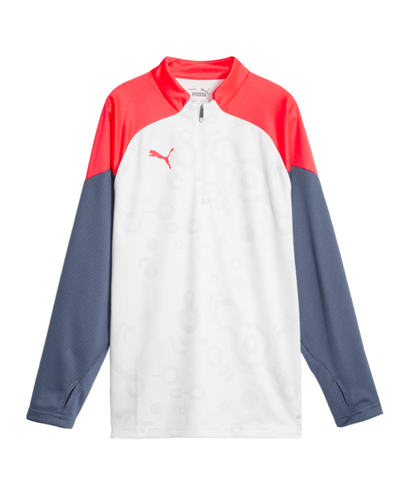 PUMA individualCUP HalfZip Sweatshirt Kids F53 - weiss