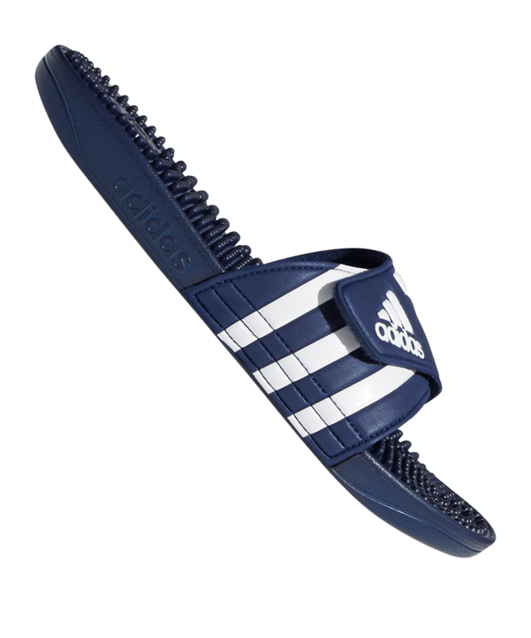 adidas Adissage Badelatsche Blau Weiss - blau