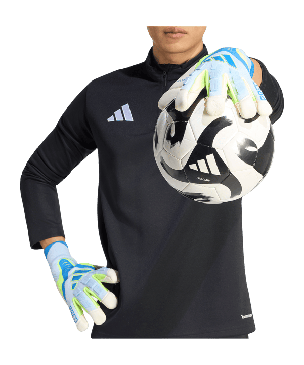 adidas Predator Pro Hybrid Cut Torwarthandschuhe Blau - blau