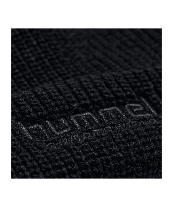 Hummel Half Rib Beanie Schwarz F2001 - schwarz